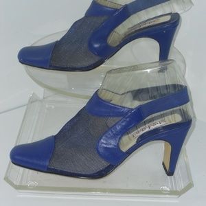 STEFANI BLUE GENUINE LEATHER SHOES SIZE 8M